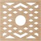 Ekena Millwork Chevron Wood Fretwork Pierced Ceiling Medallion, Alder, 28"OD x 7 1/4"ID x 3/8"T CMWP28X28X0375CHAL - alternate 5